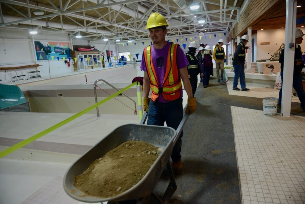 Activity Centre renovation timeline adjusted; facility tour peeks at construction challenges